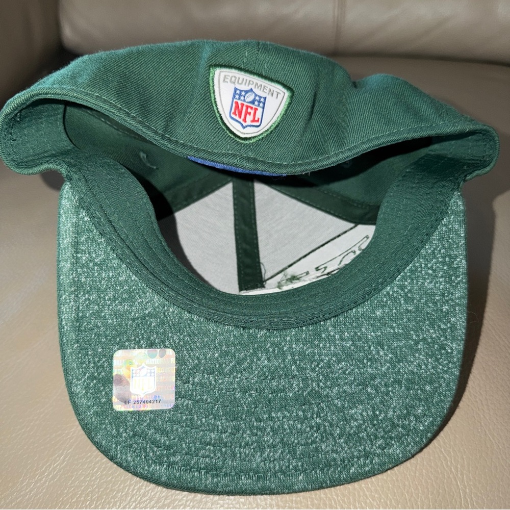 New NFL Reebok Football NY Jets Baseball Cap Green Fitted Sideline Headwear L/XL - Picture 8 of 16